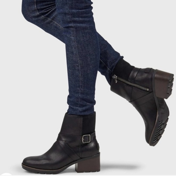 Sorel Cate Buckle Ankle Boots